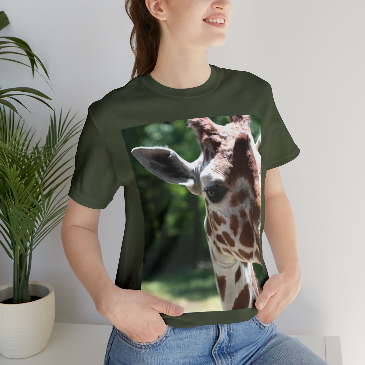 Unisex Jersey Short Sleeve Tee, Giraffe