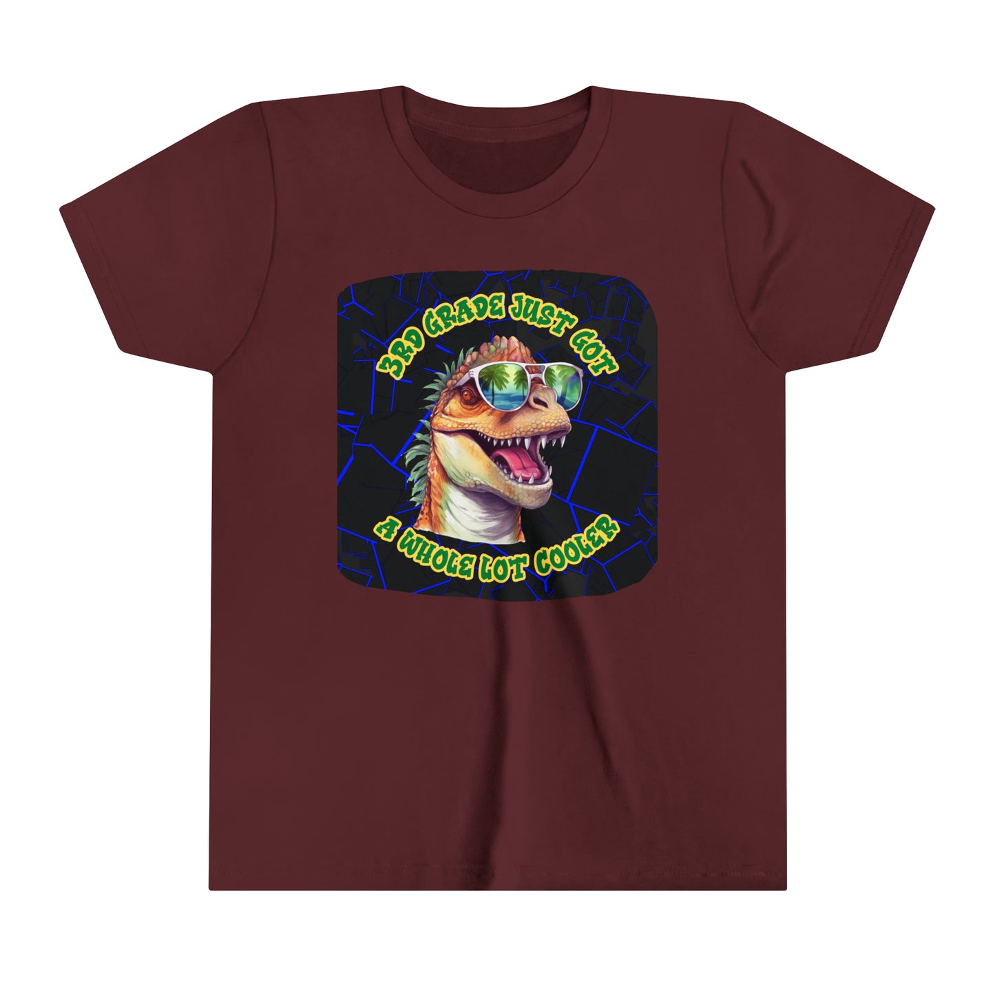 Kids back to school Tee, T-Rex Tee, T-rex T-shirt, Cool Kid Tee, School Tee, 3rd Grade Tee