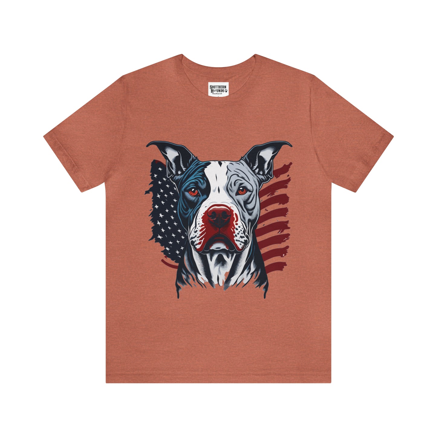 Pit bull 4th of July Unisex Jersey Short Sleeve Tee Patriotic
