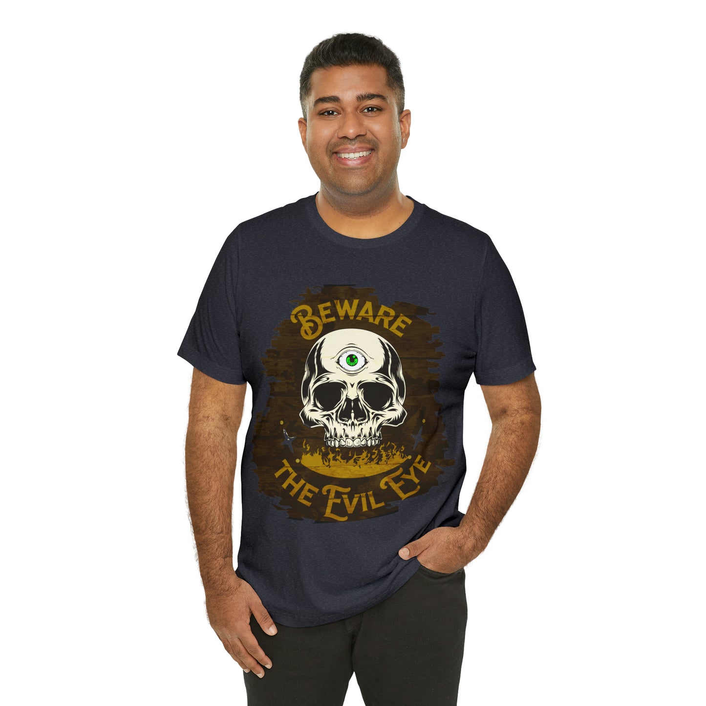 Green Evil Eye Halloween Shirt, Halloween shirt, Skull Shirt