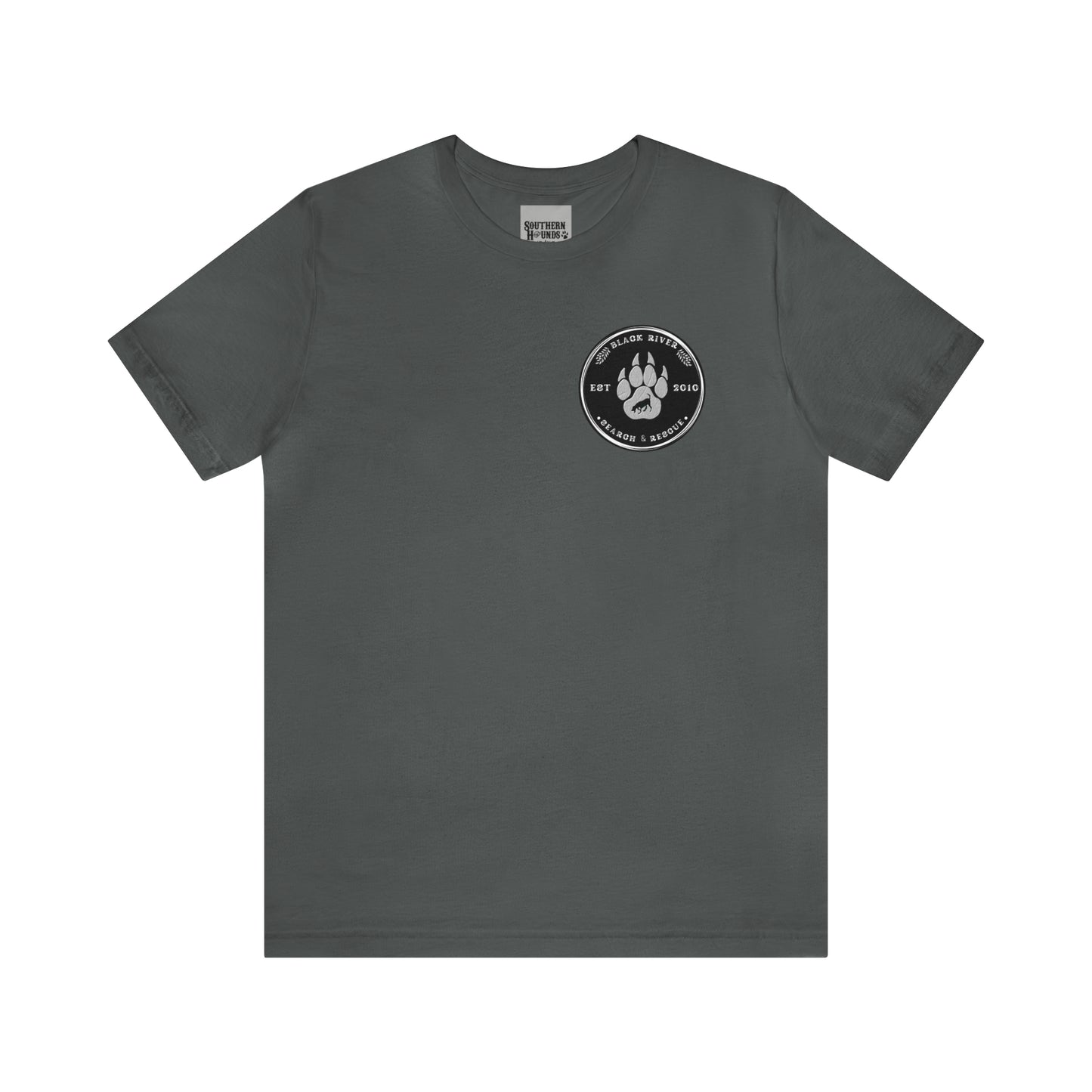 Black River Search & Rescue Logo Black Unisex Jersey Short Sleeve Tee