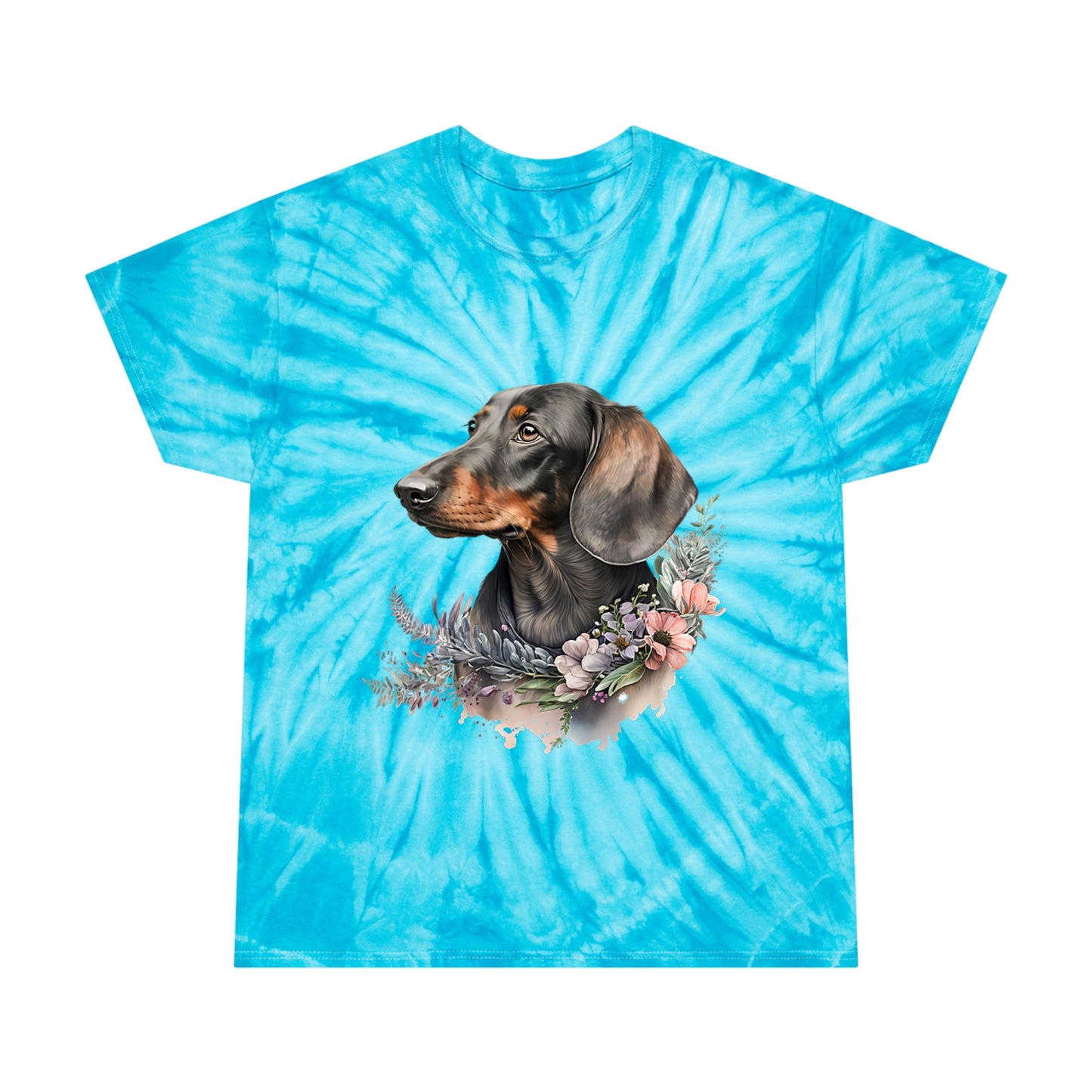 Dachshund pawprint Love Tie-Dye Tee, Cyclone