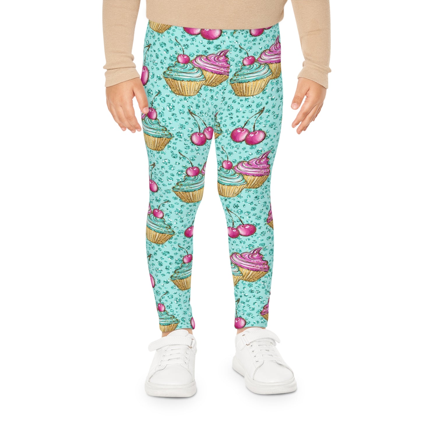 Girls colorful Cupcake leggings.