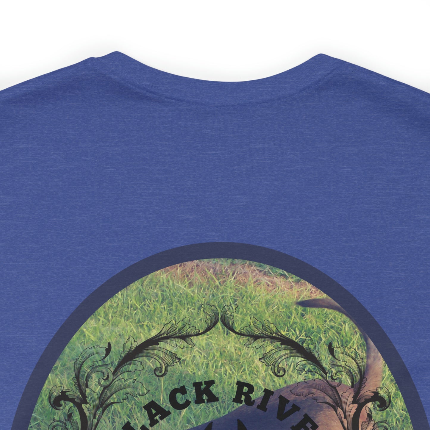 Black River Search & Rescue Logo with Lucy Unisex Jersey Short Sleeve Tee