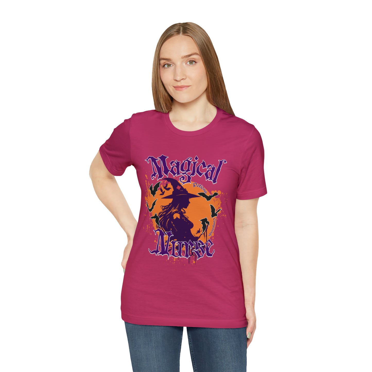 Magical Nurse Halloween short sleeved shirt