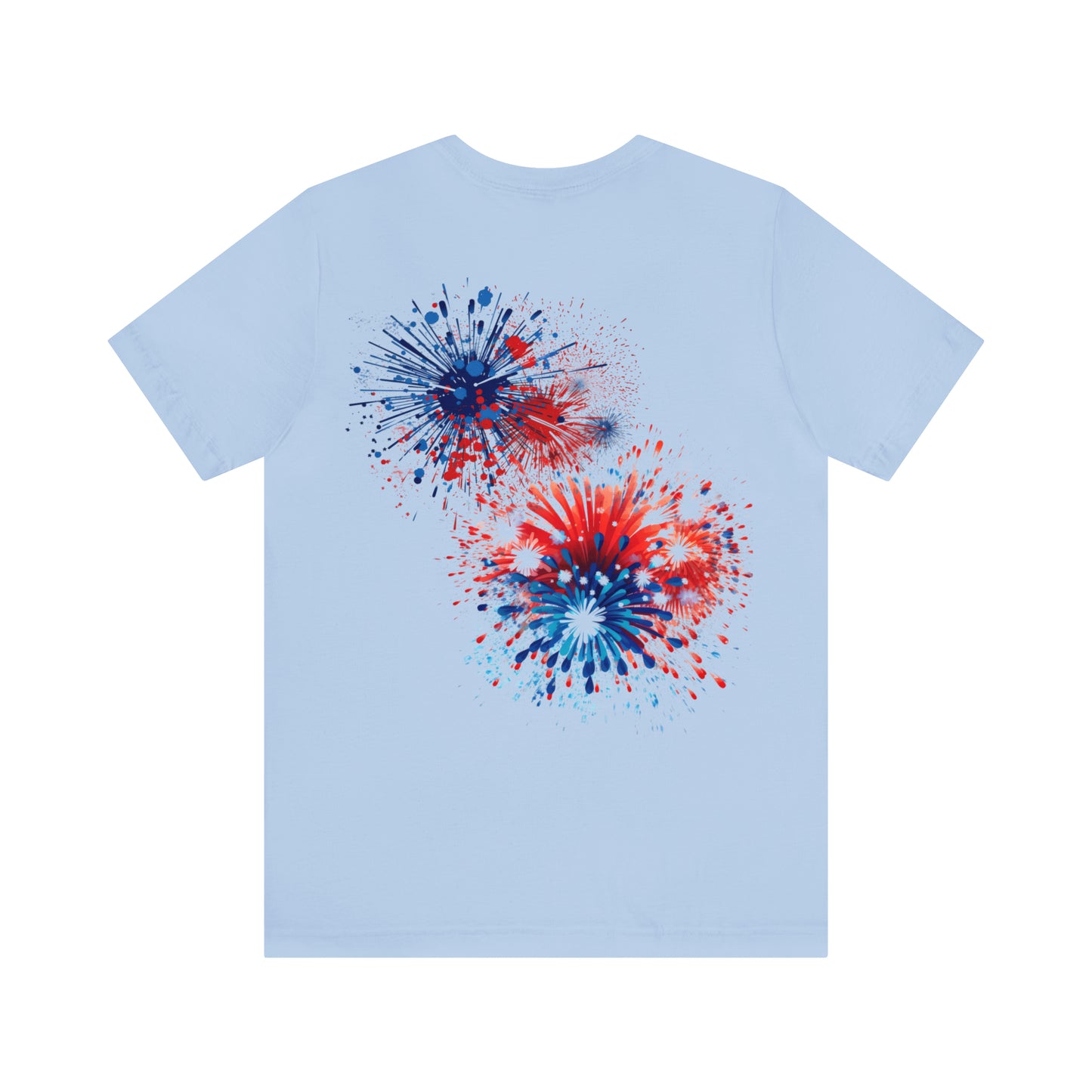 Freedom Smiley Face Flag Unisex Jersey Short Sleeve Tee Patriotic American Flag