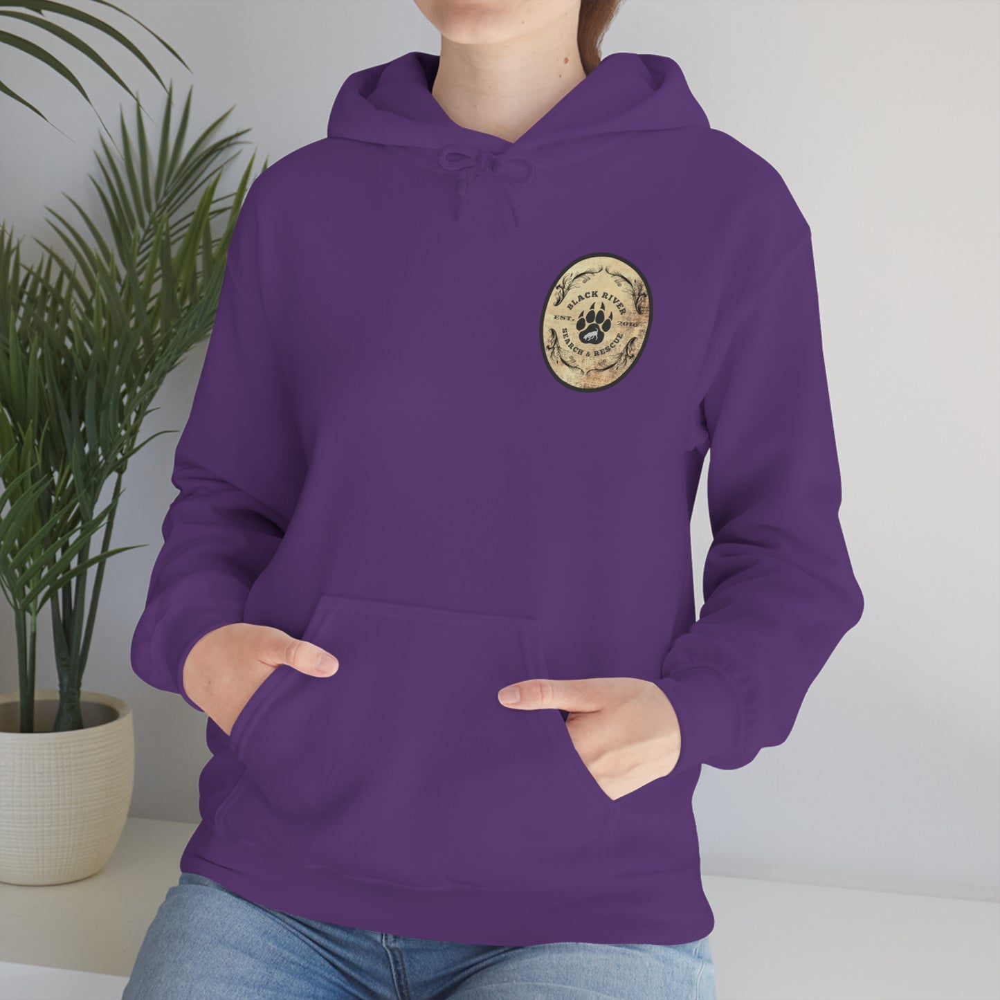 Black River Search & Rescue Logo Unisex Heavy Blend™ Hooded Sweatshirt