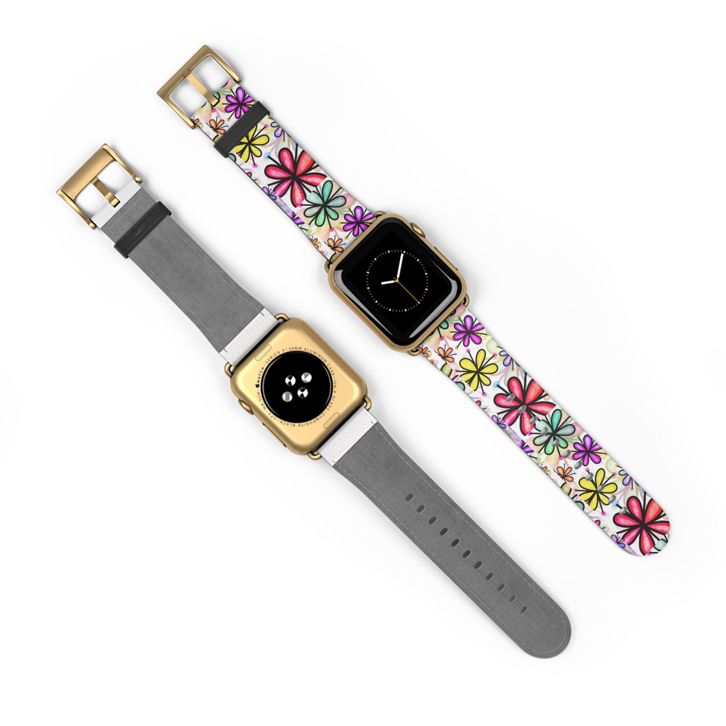 Retro flower multicolor Apple Watch Band floral