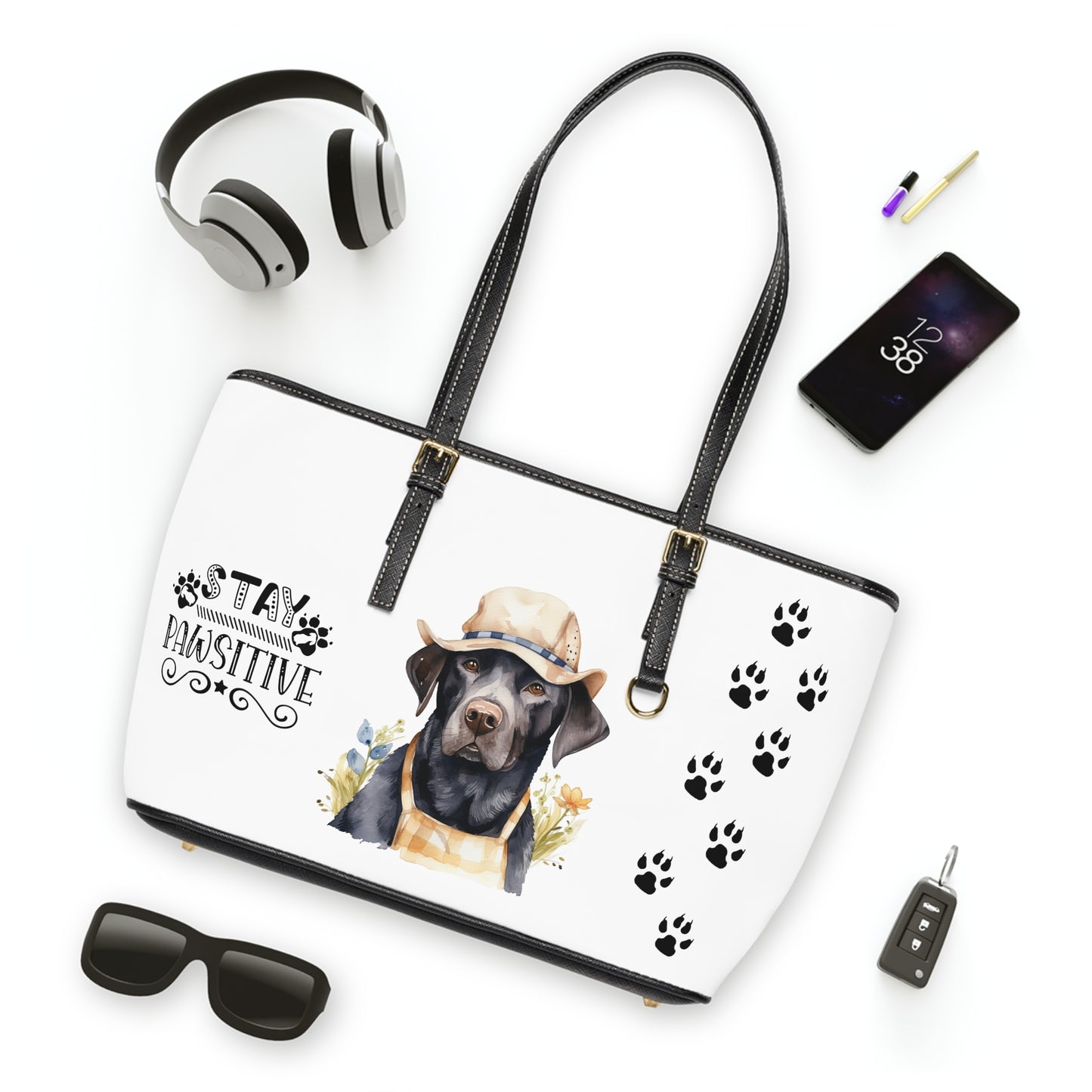 Country Lab Leather Shoulder Bag You had me at woof stay pawsitive