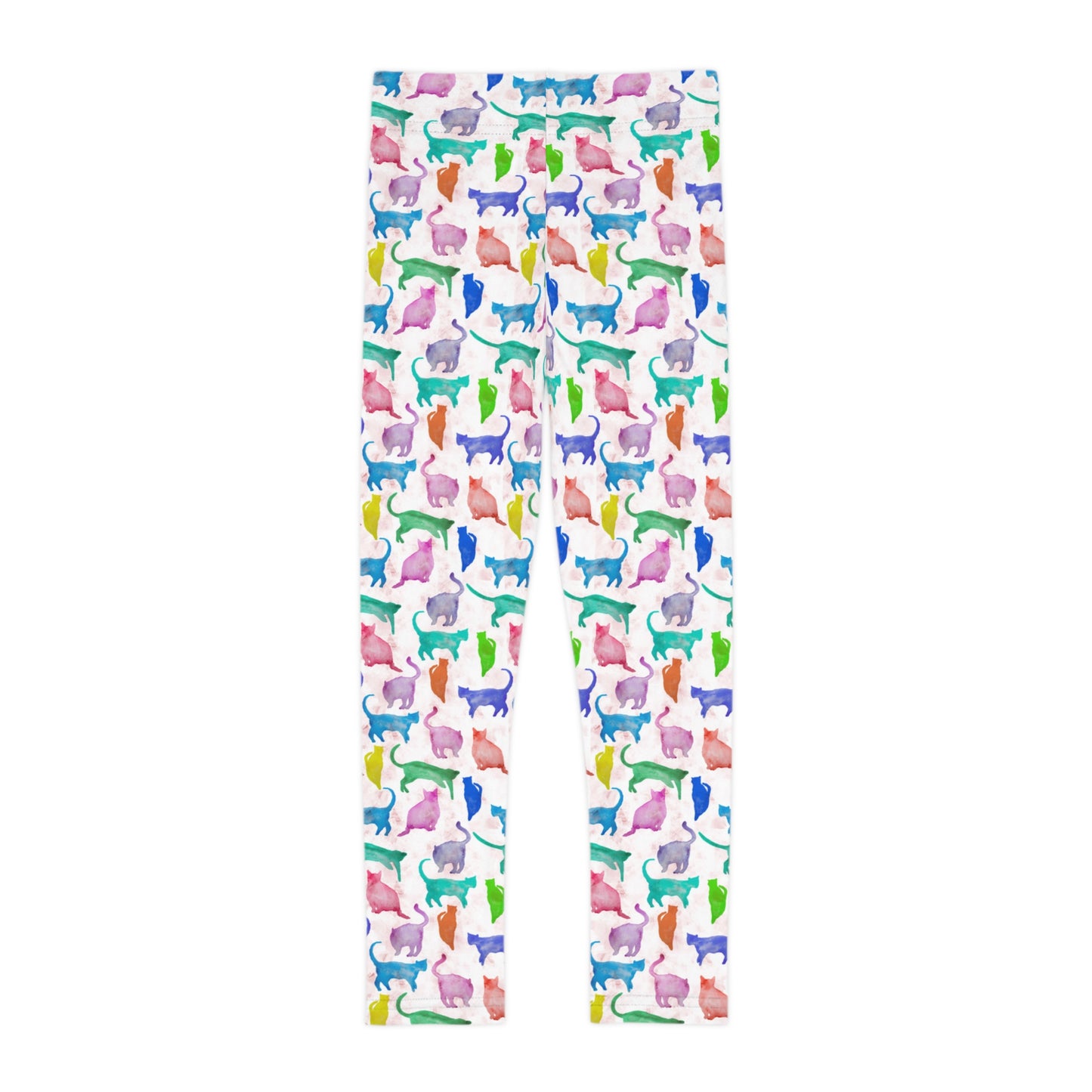 Kids Leggings Pastel cat design Multicolor