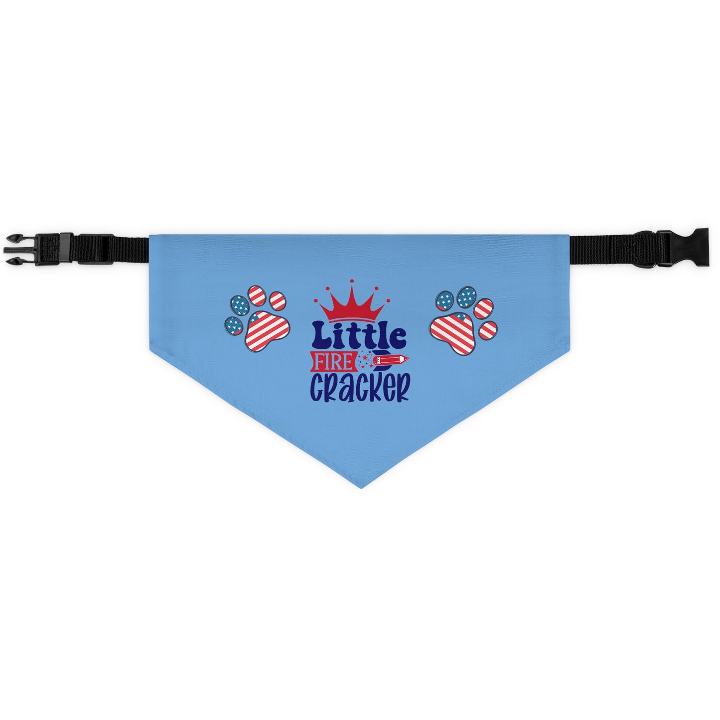 Pet Bandana Collar Little Firecracker July 4th Patriotic