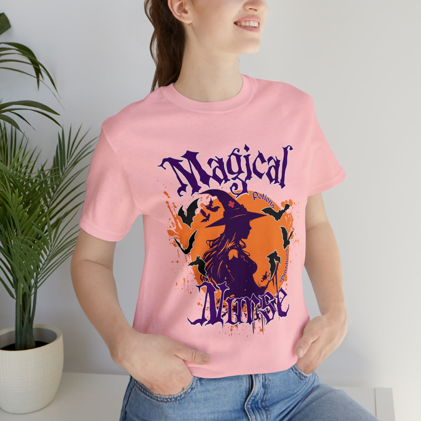 Magical Nurse Halloween short sleeved shirt