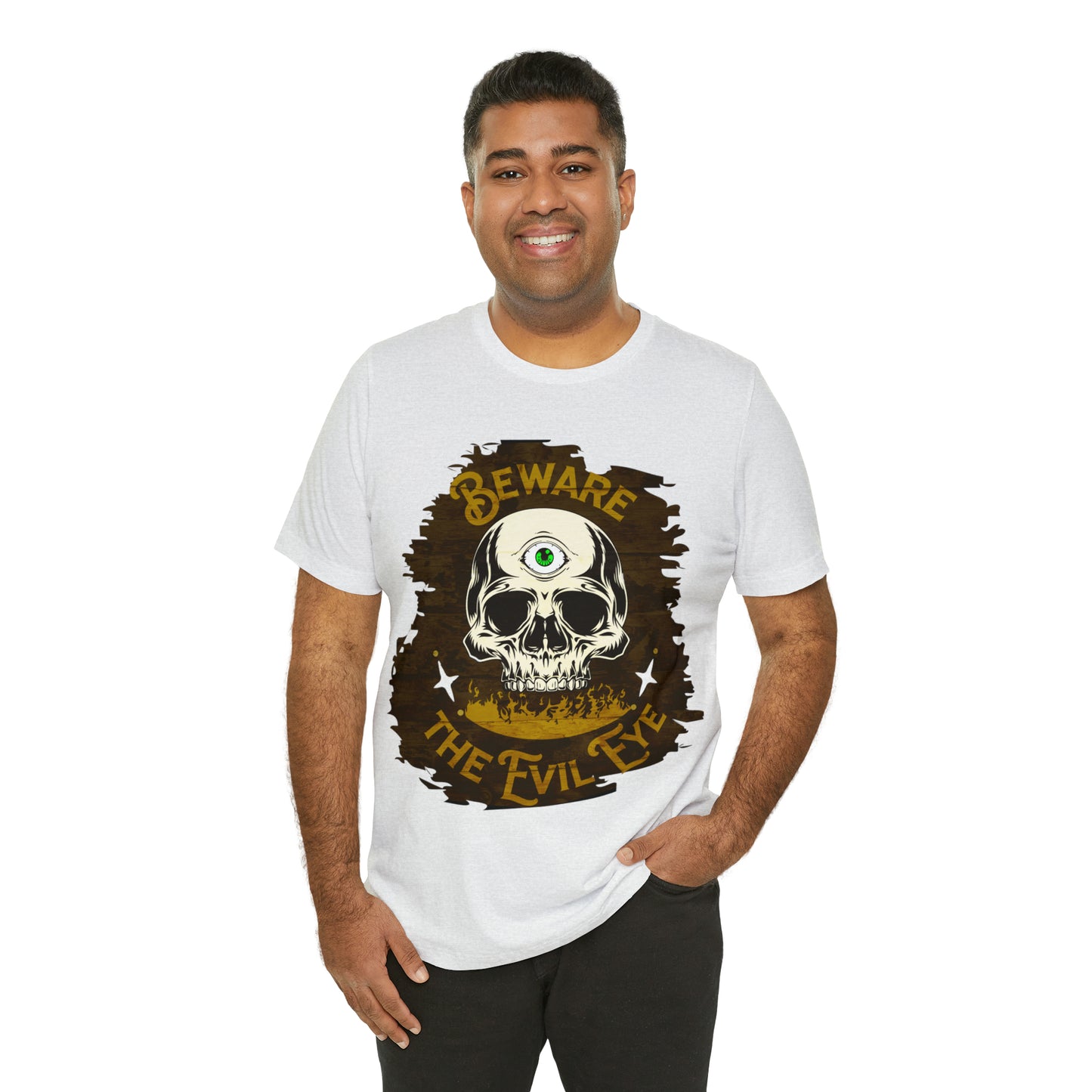 Green Evil Eye Halloween Shirt, Halloween shirt, Skull Shirt