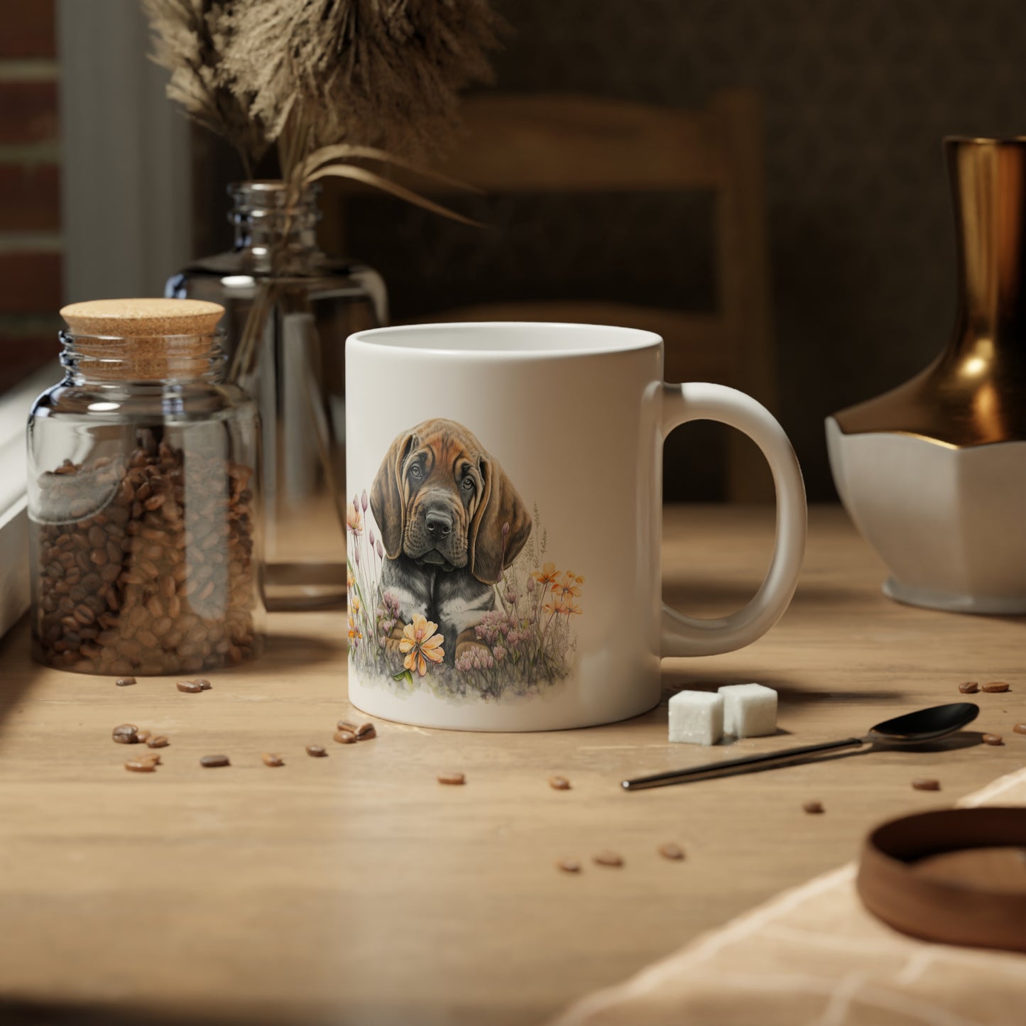 Jumbo Mug, 20oz, Bloodhound Puppy