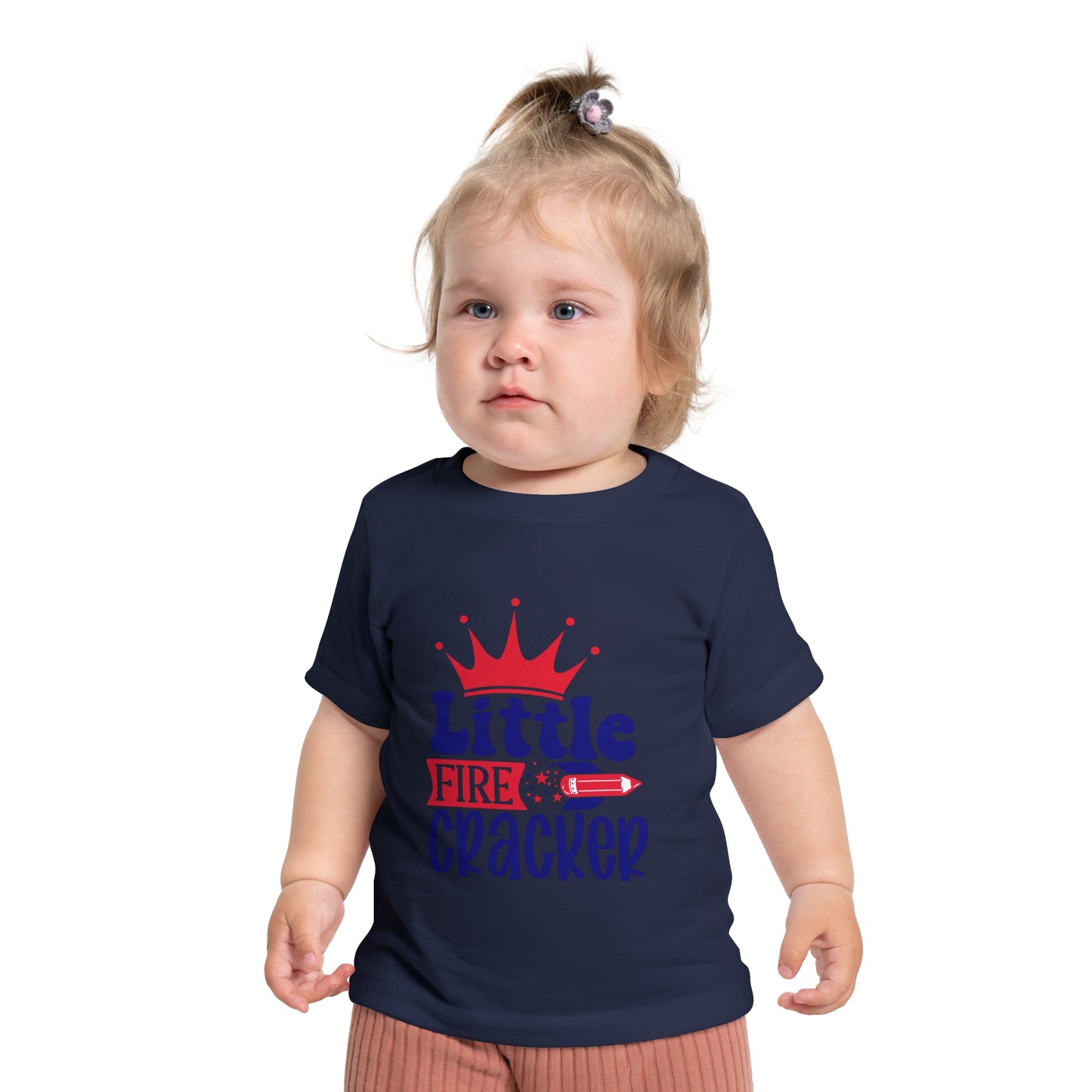 Little firecracker 4th of July Baby Short Sleeve T-Shirt Patriotic