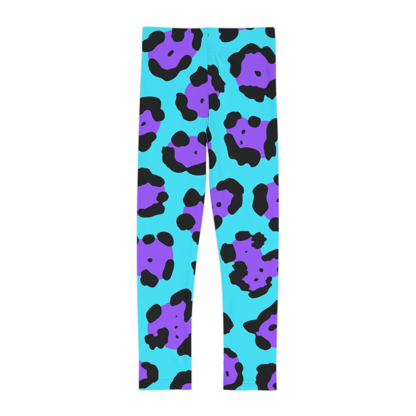 Kids Leggings Leopard print blue and purple