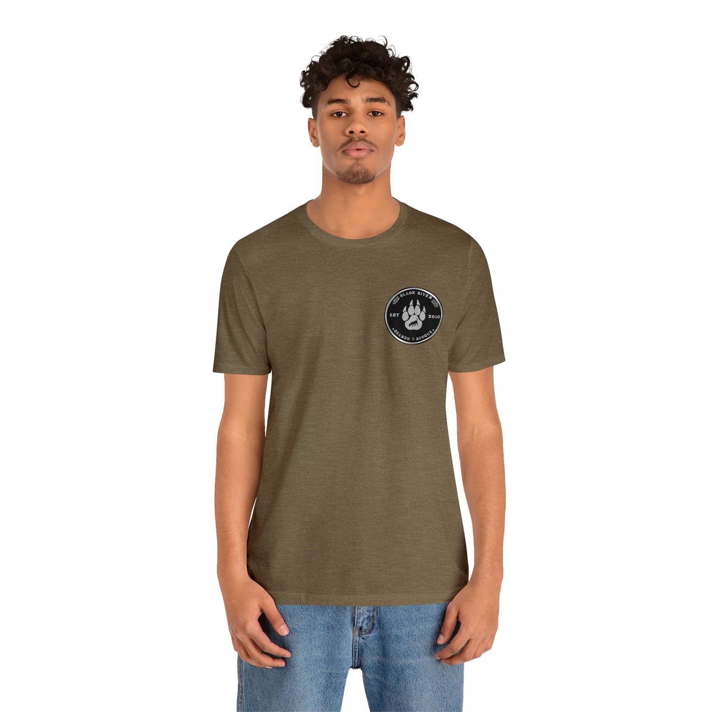 Black River logo black Short Sleeve Tee