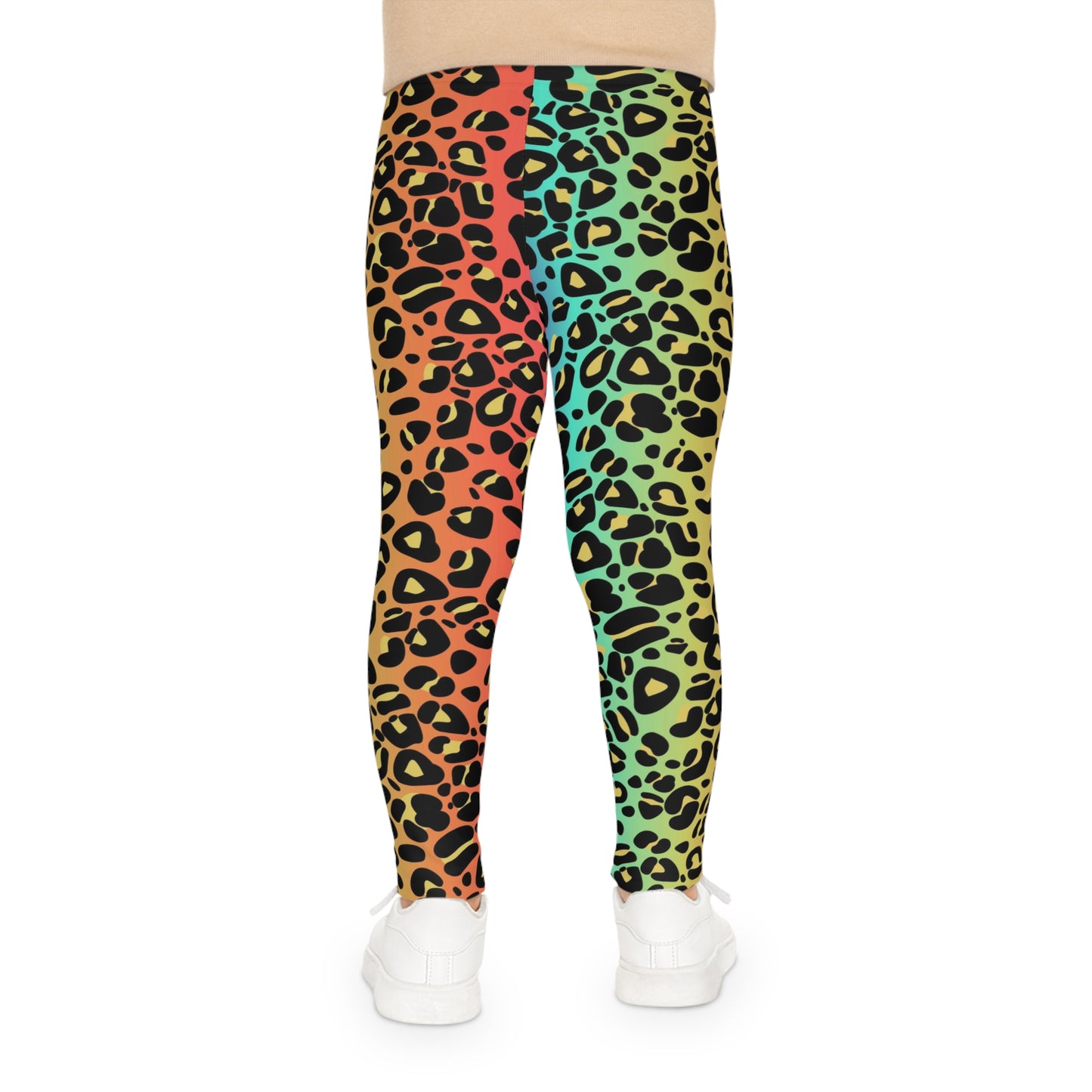 Kids Leggings Rainbow leopard print