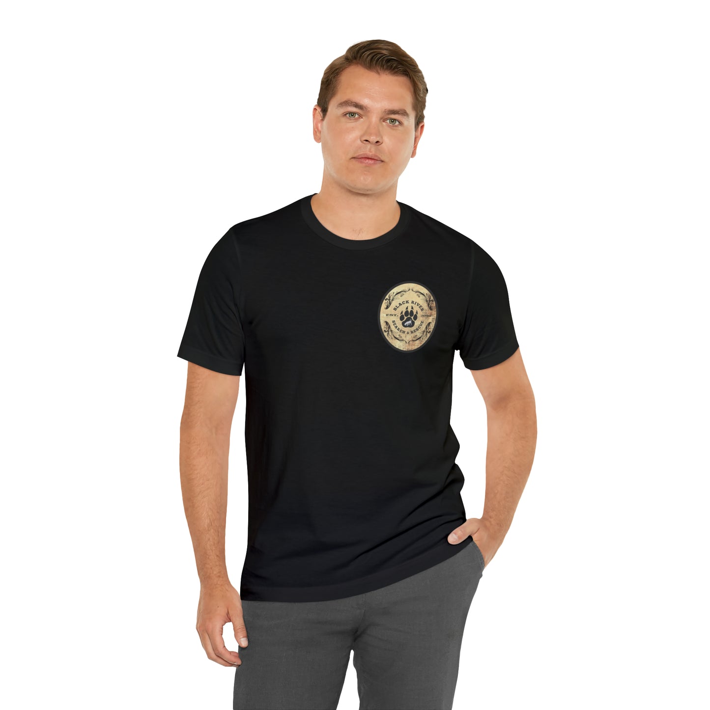 Black River Search & Rescue Logo Unisex Jersey Short Sleeve Tee