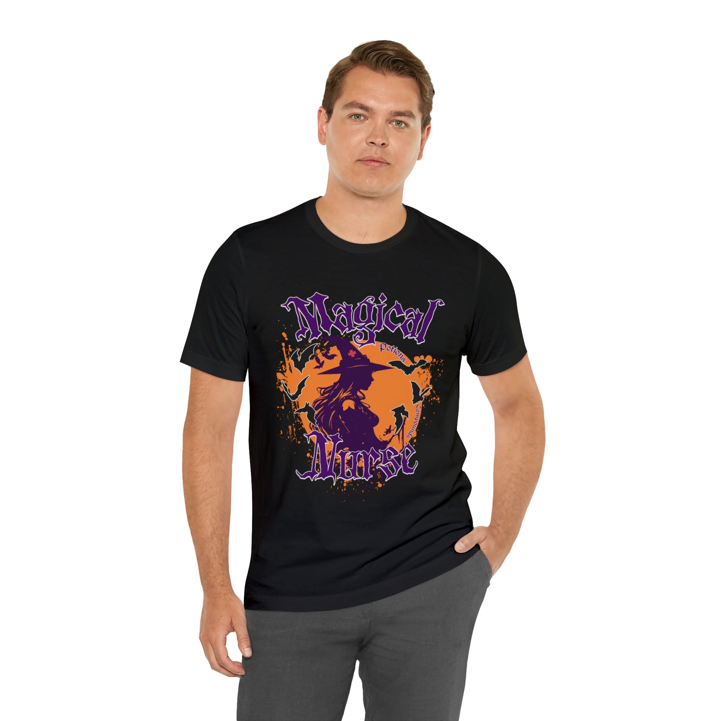 Magical Nurse Halloween short sleeved shirt