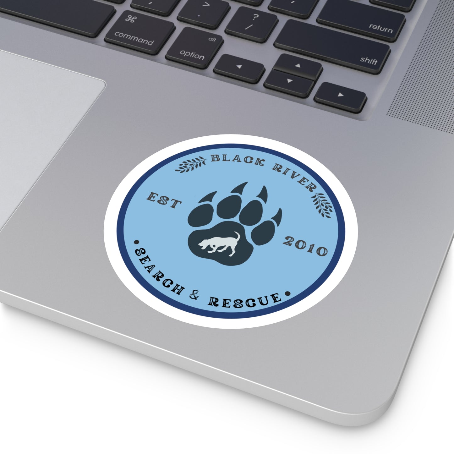 BRSAR Logo Round Stickers, Indoor\Outdoor, Multiple sizes, Blue