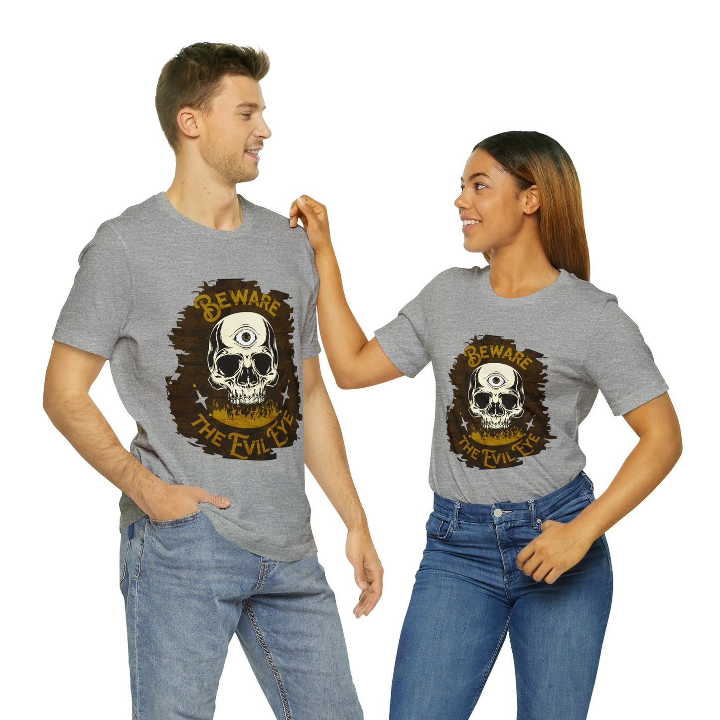 Brown Evil Eye Halloween Shirt, Halloween shirt, Skull Shirt