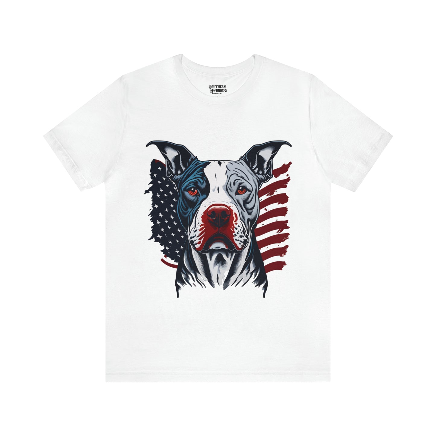 Pit bull 4th of July Unisex Jersey Short Sleeve Tee Patriotic