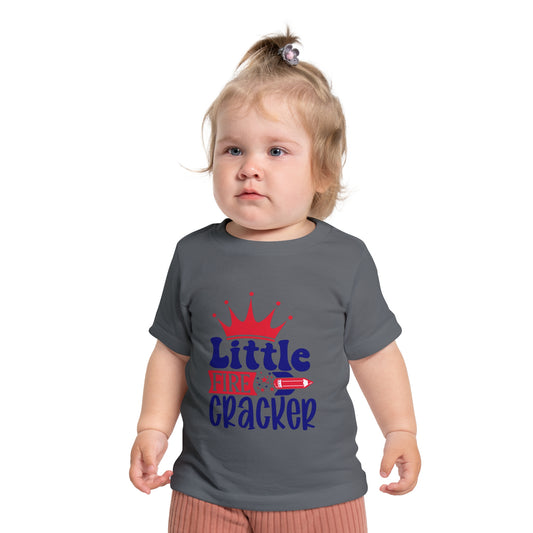 Little firecracker 4th of July Baby Short Sleeve T-Shirt Patriotic