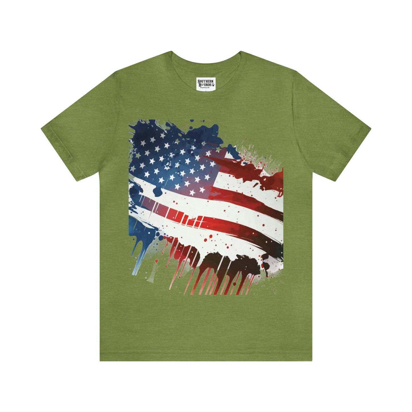 American Flag Unisex Jersey Short Sleeve Tee Patriotic July 4th