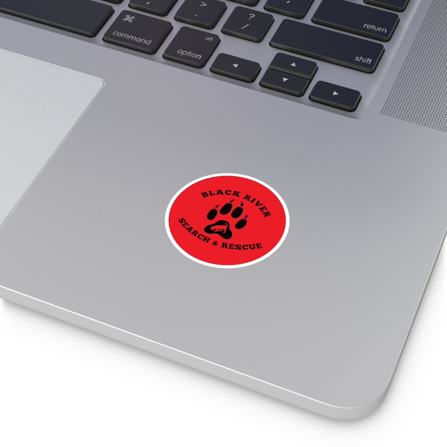 BRSAR Logo Round Stickers, Indoor\Outdoor, Multiple sizes, Red