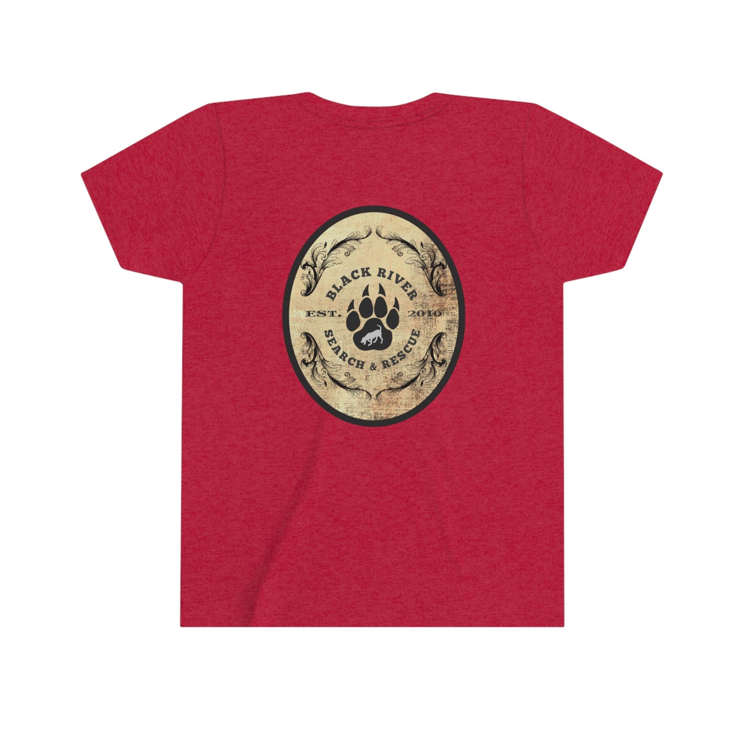 Black River Search & Rescue Logo Youth Short Sleeve Tee