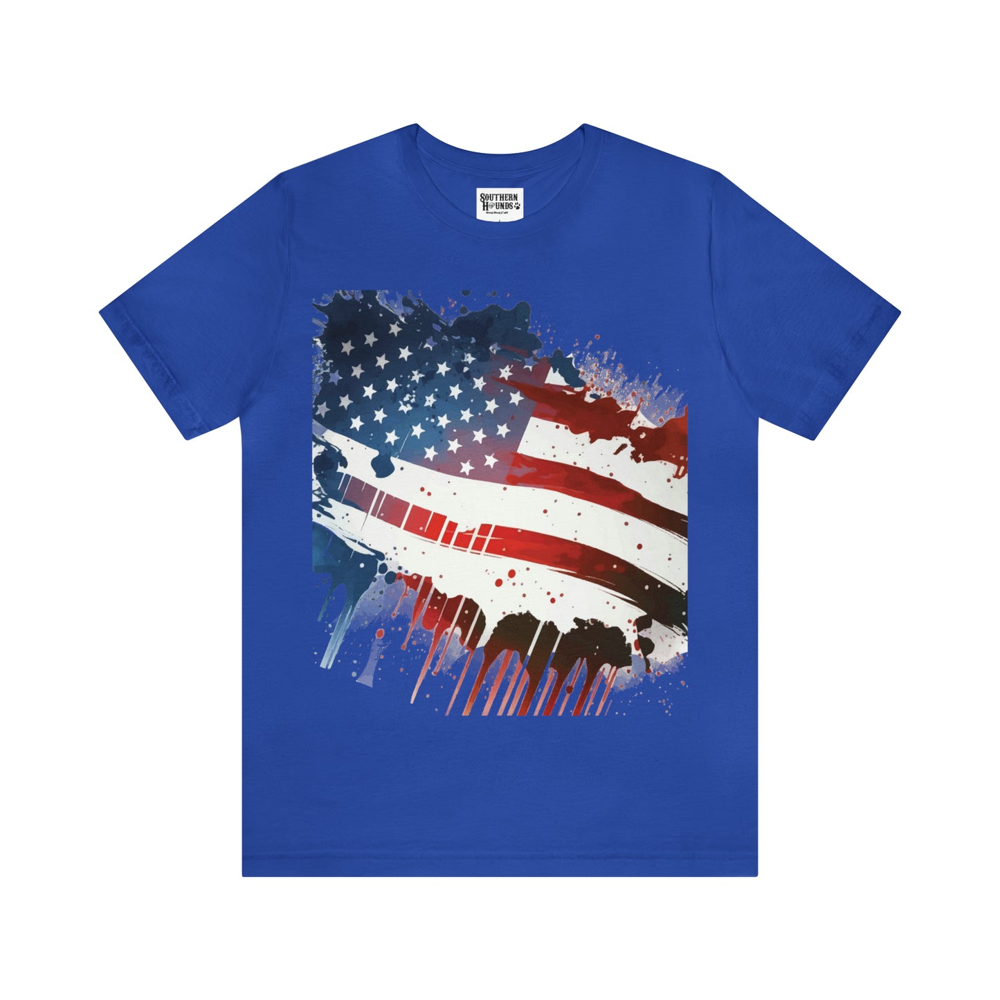 American Flag Unisex Jersey Short Sleeve Tee Patriotic July 4th