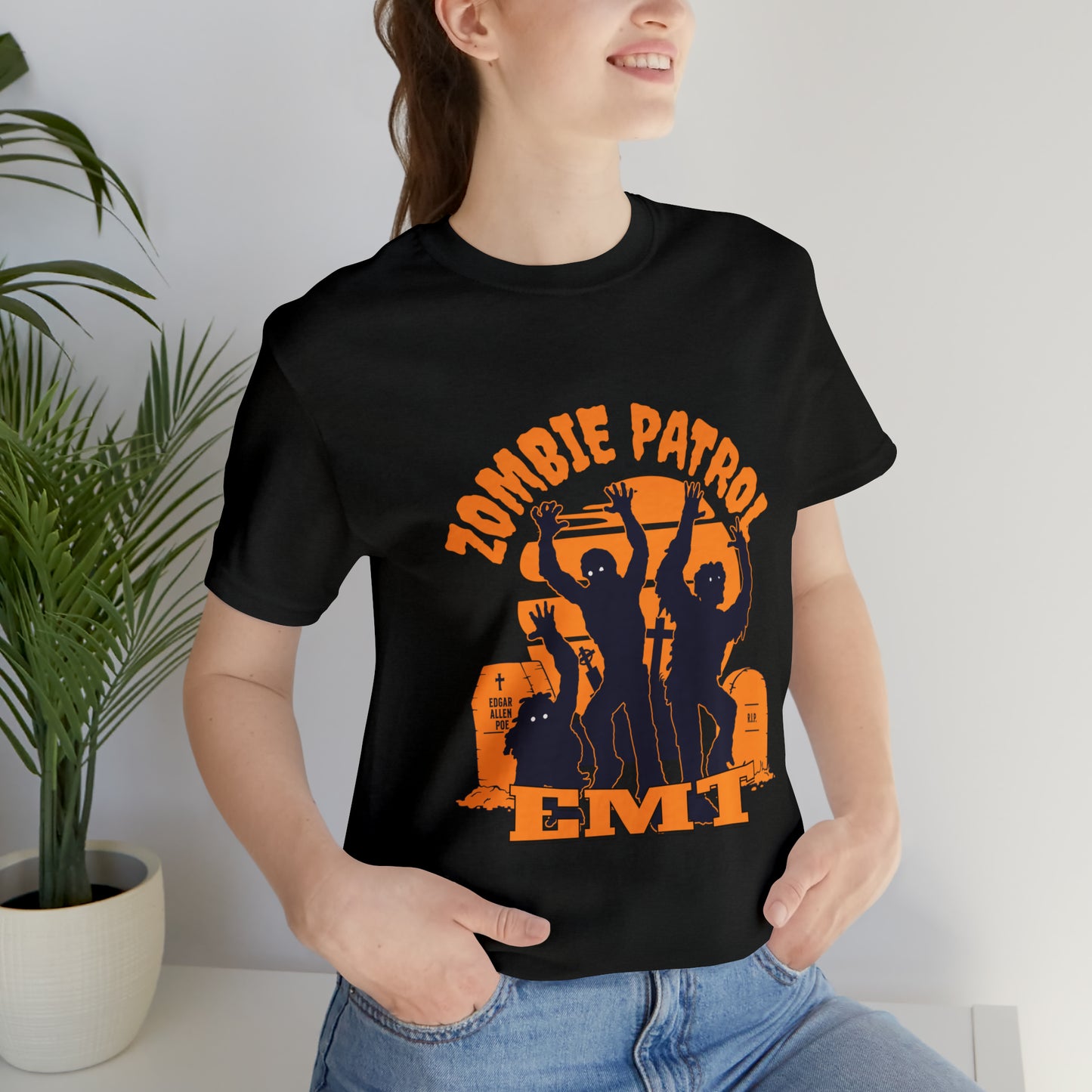 Halloween Zombie Patrol EMT Short Sleeve Tee