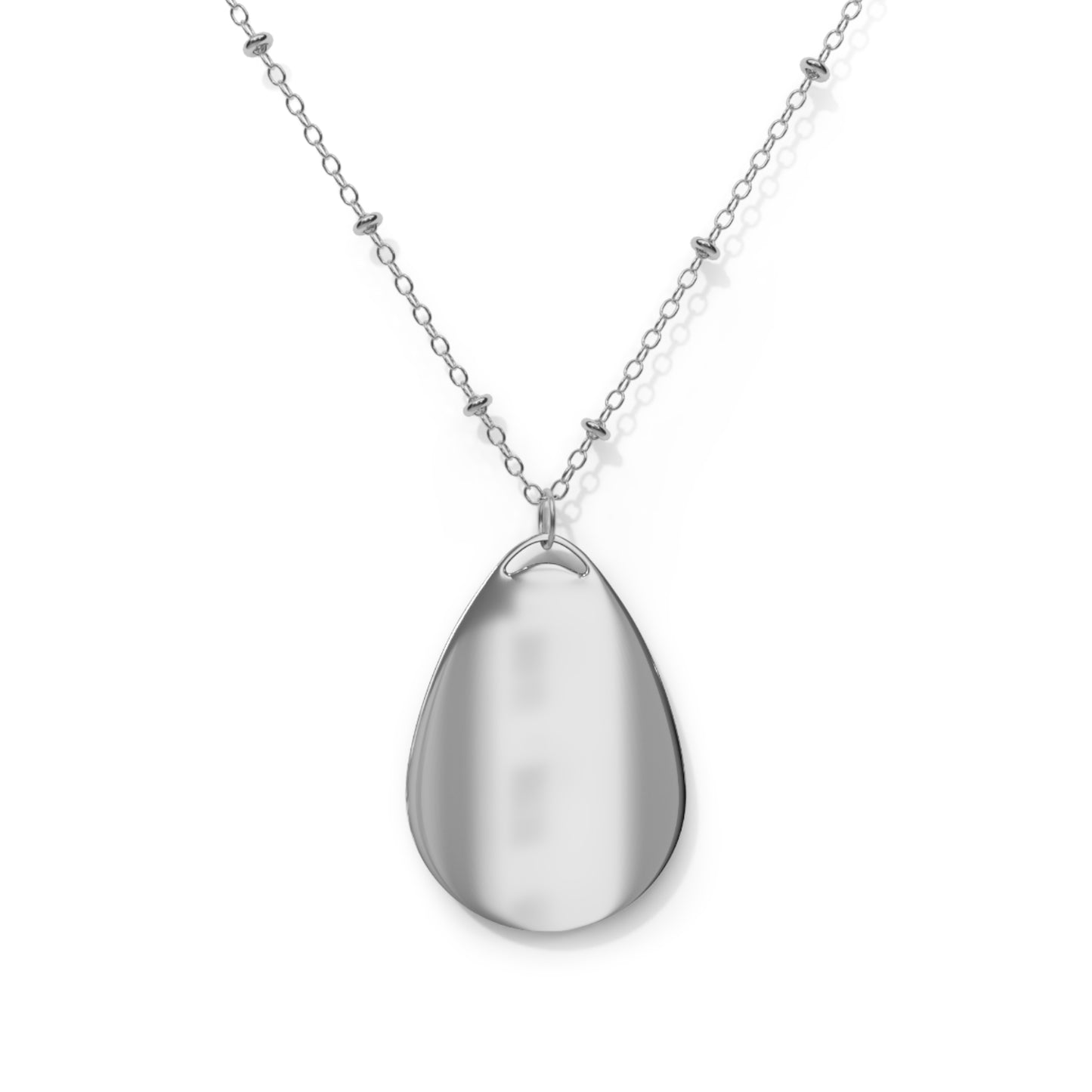 Fun Monkey Orchids Oval Necklace