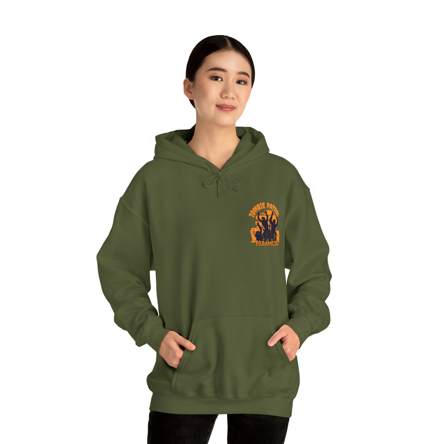 Zombie Patrol Paramedic Halloween Hooded Sweatshirt