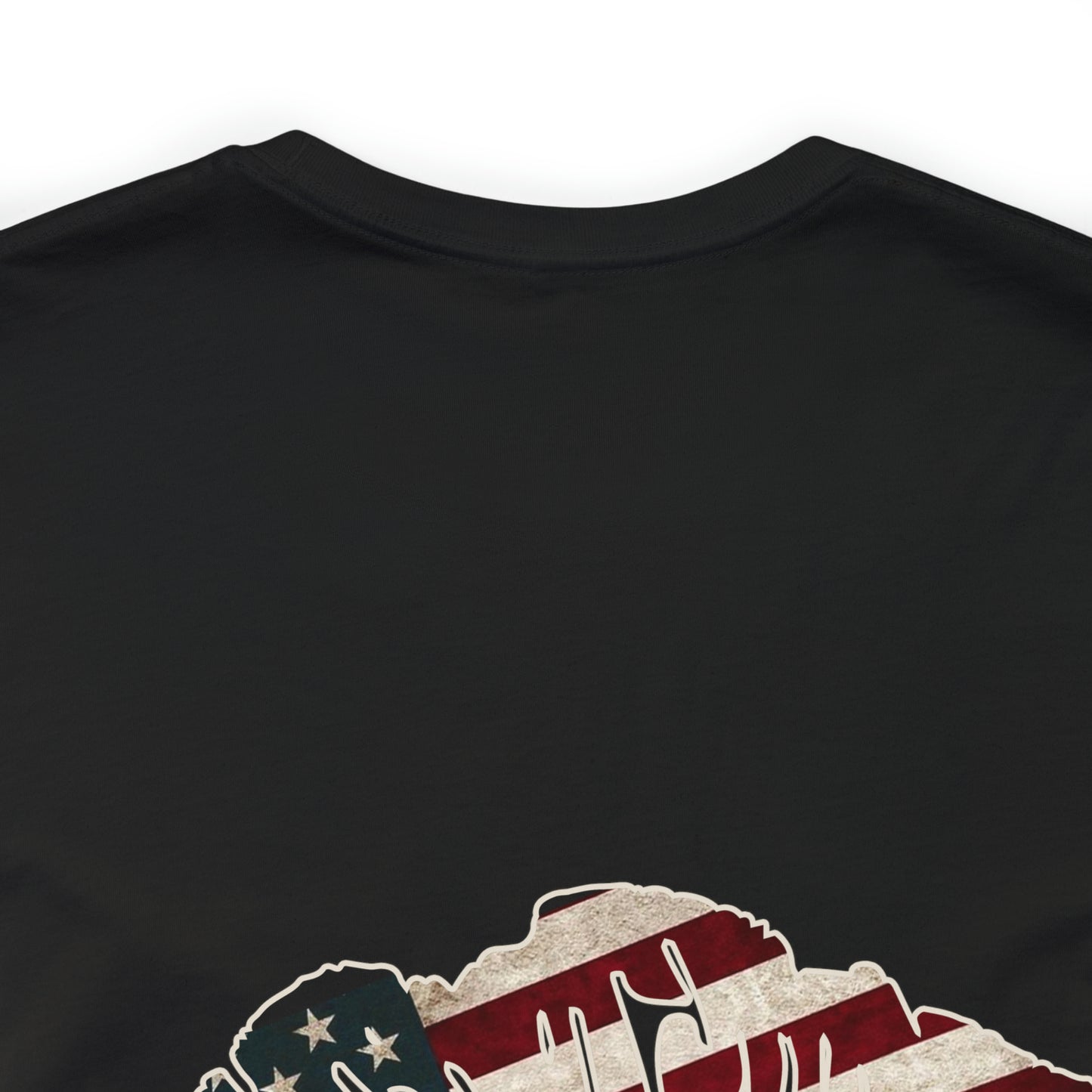 American Flag Lips 4th of July Unisex Jersey Short Sleeve Tee Patriotic Retro