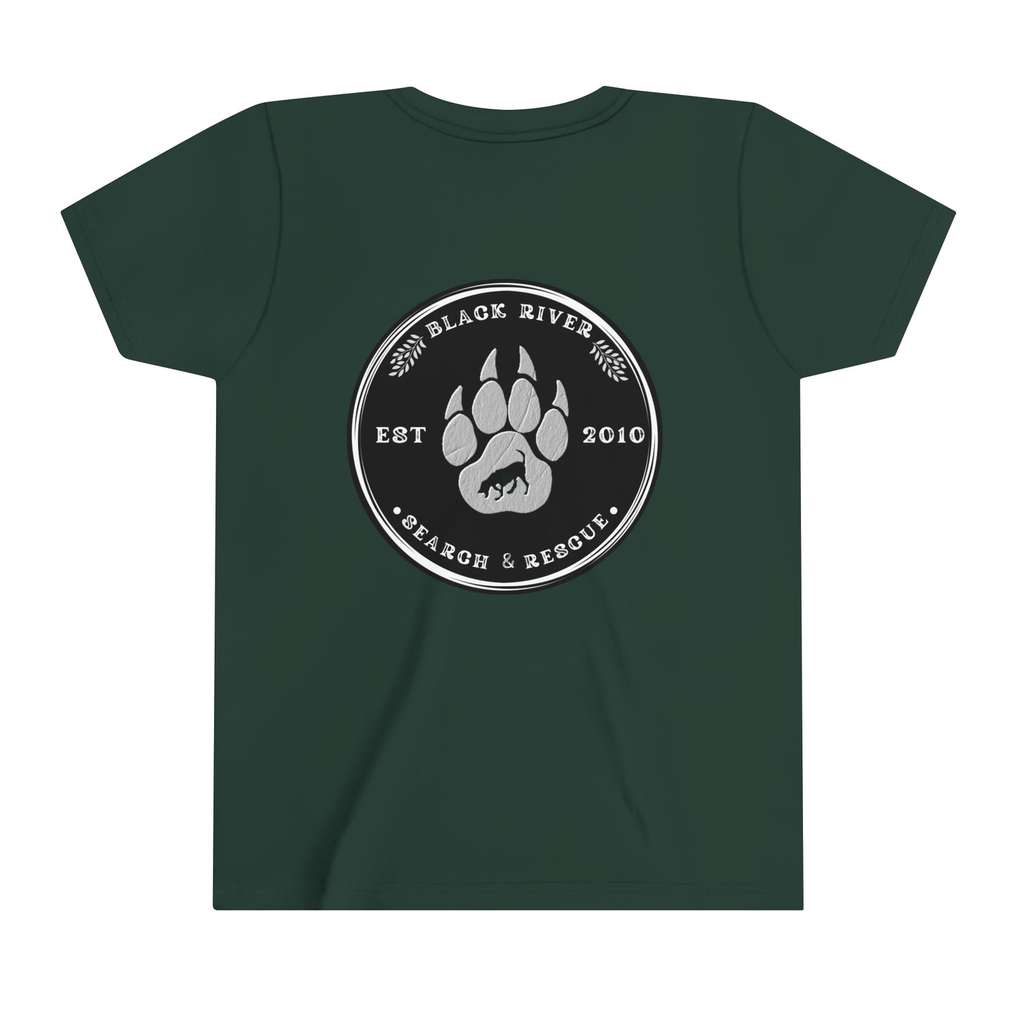 Black River Search & Rescue Black Logo Youth Short Sleeve Tee