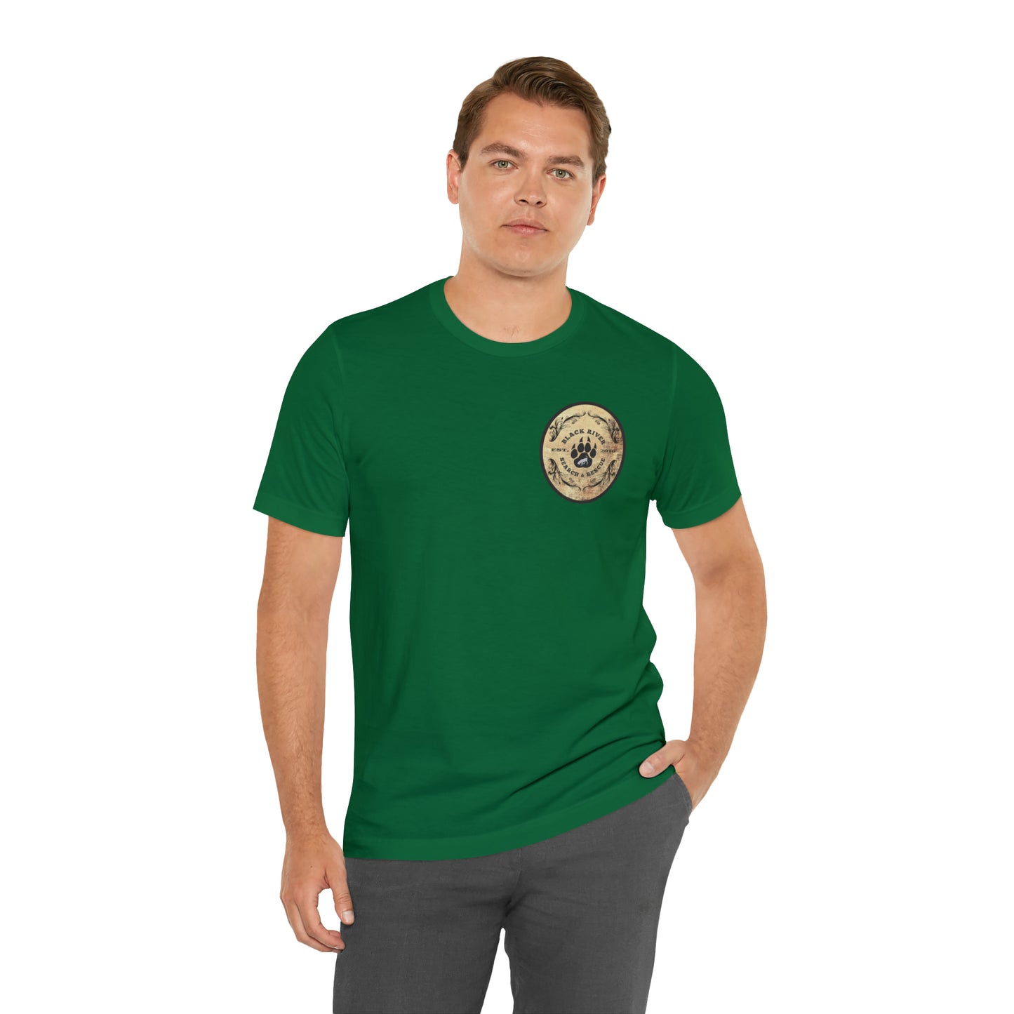 Black River Search & Rescue Logo Unisex Jersey Short Sleeve Tee