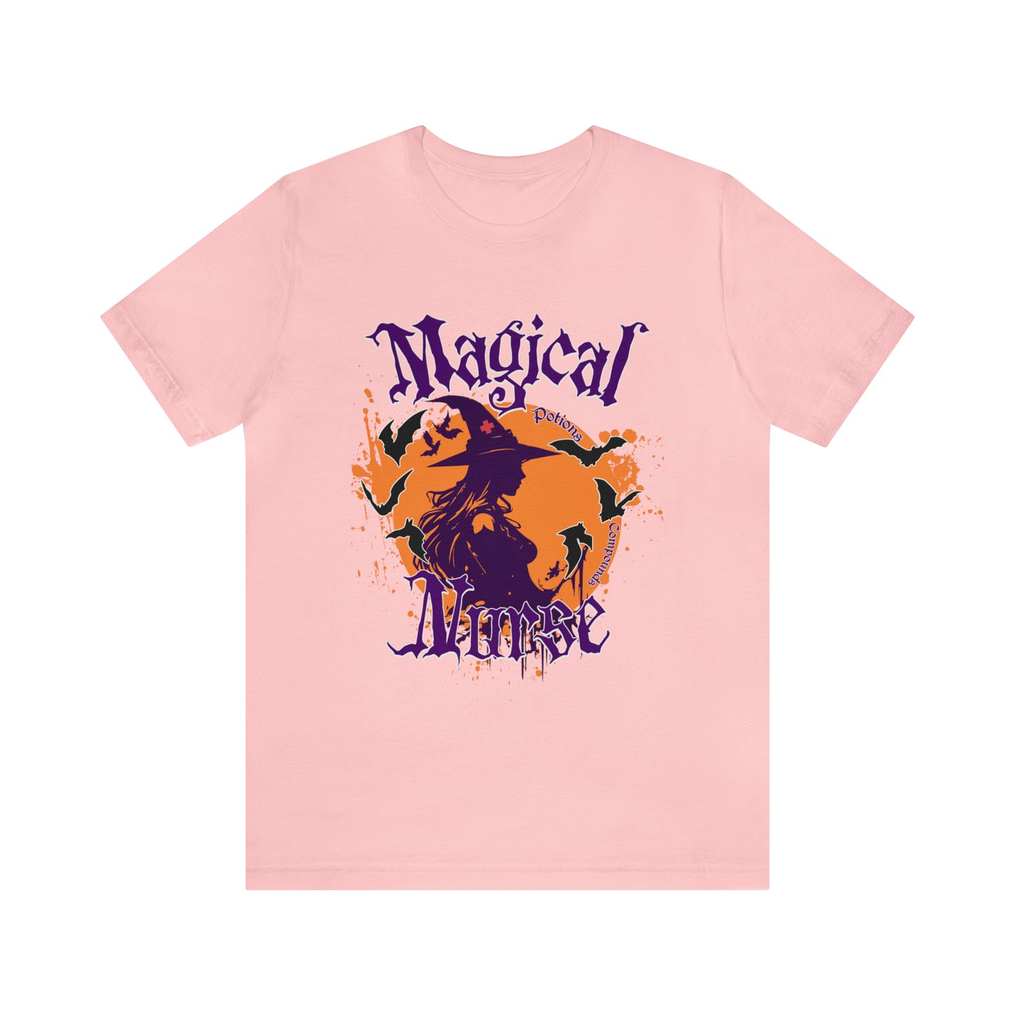 Magical Nurse Halloween short sleeved shirt