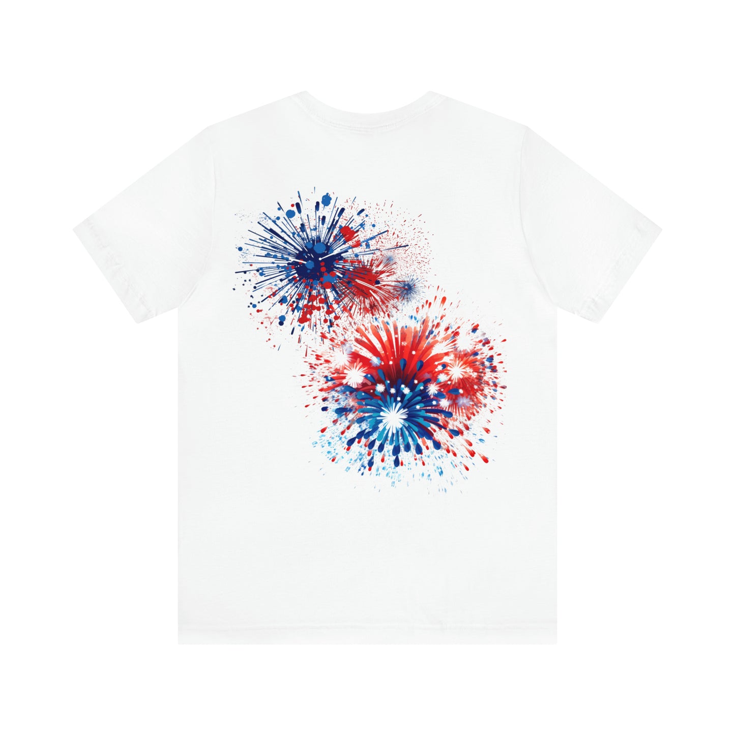 Freedom Smiley Face Flag Unisex Jersey Short Sleeve Tee Patriotic American Flag