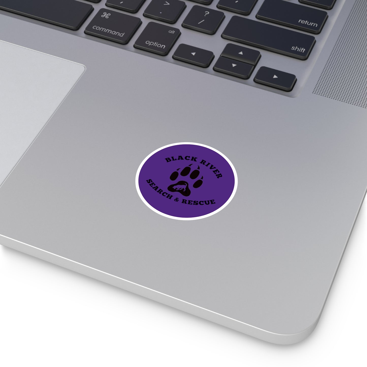 BRSAR Logo Round Stickers, Indoor\Outdoor, Multiple sizes, Purple