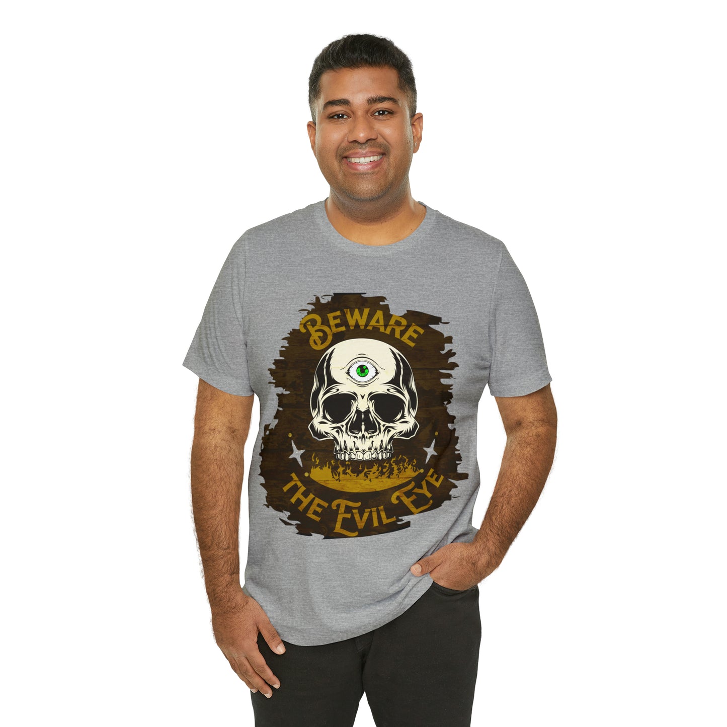 Green Evil Eye Halloween Shirt, Halloween shirt, Skull Shirt