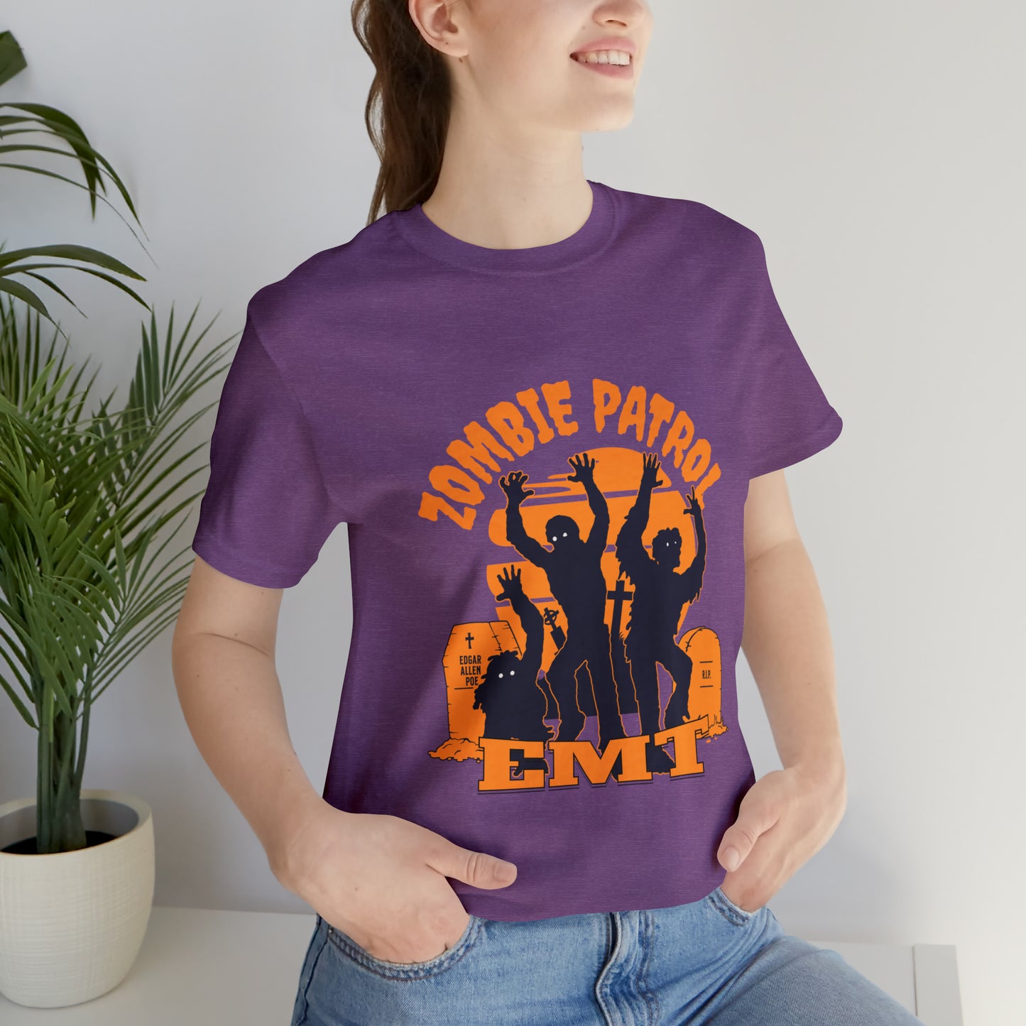 Halloween Zombie Patrol EMT Short Sleeve Tee