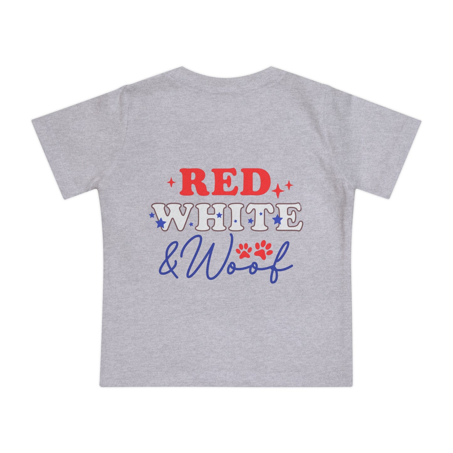 Paw Print Flag Baby Short Sleeve T-Shirt Patriotic