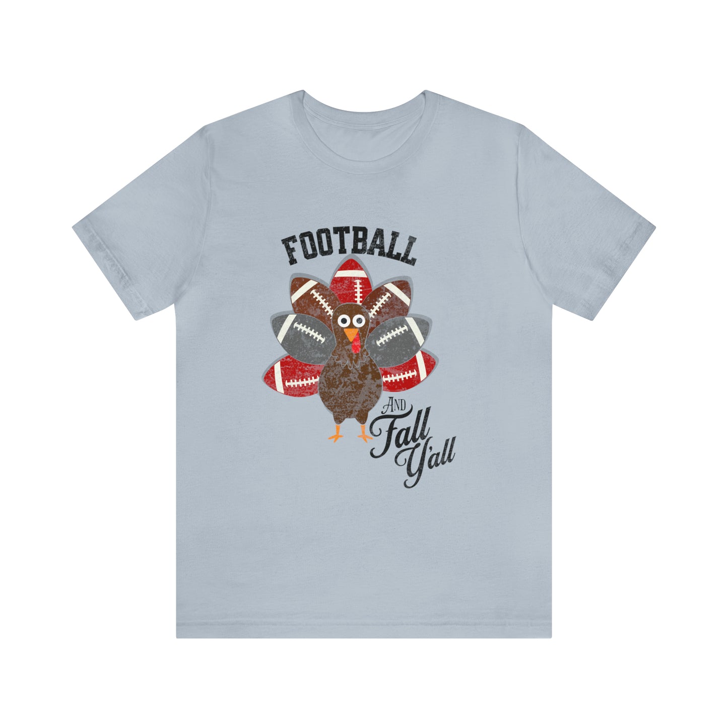 Vintage Red and Gray Football Short Sleeve Tee, Football and turkey shirt, Ohio State