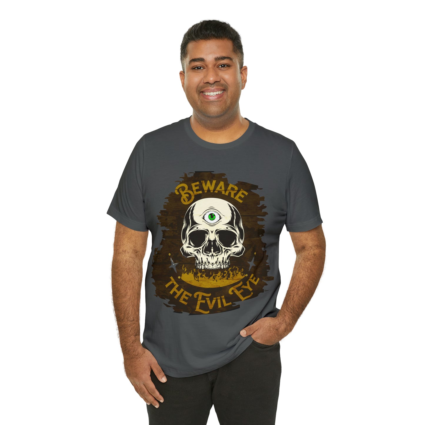 Green Evil Eye Halloween Shirt, Halloween shirt, Skull Shirt