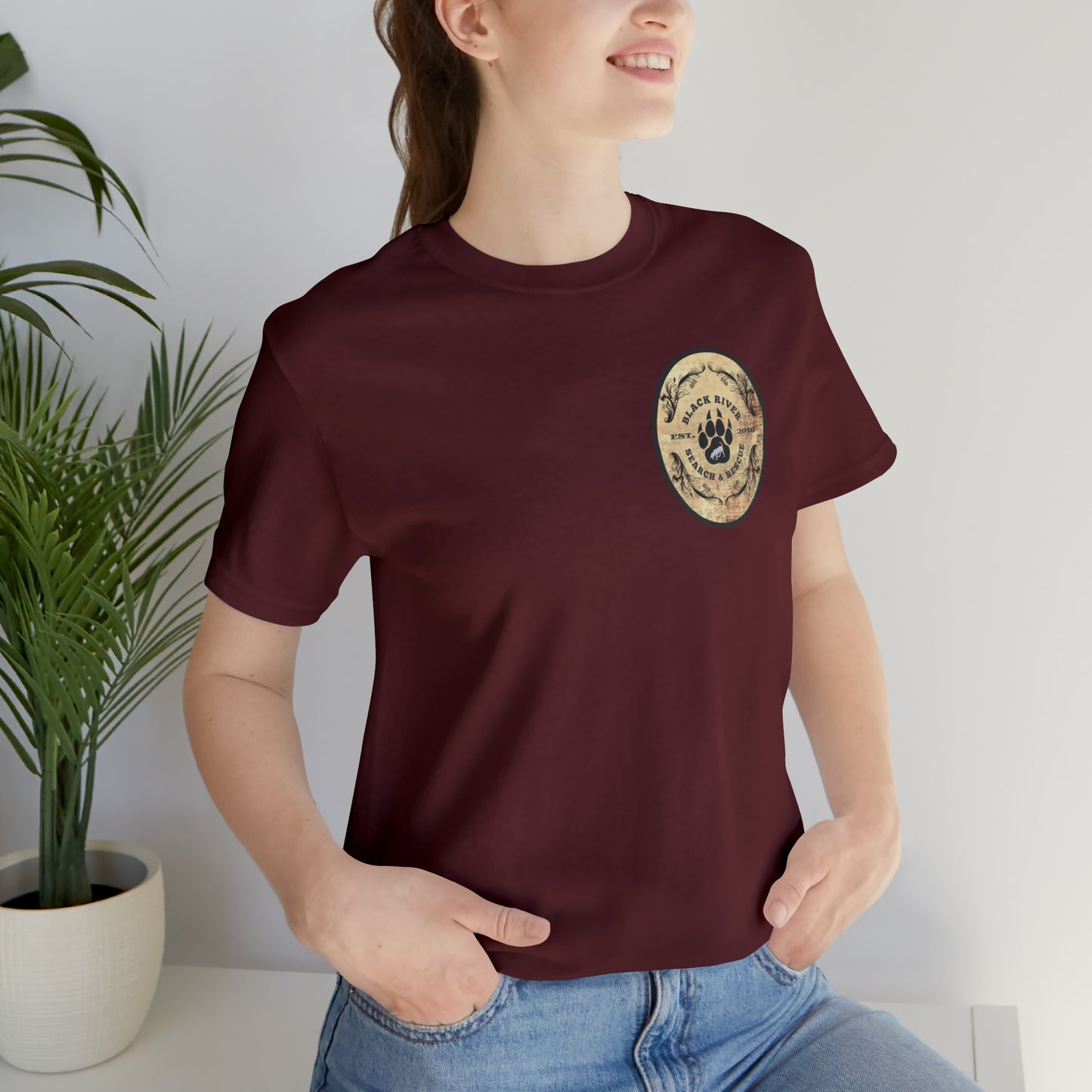 Black River Search & Rescue Logo Unisex Jersey Short Sleeve Tee