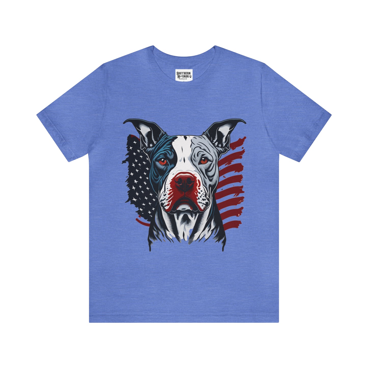 Pit bull 4th of July Unisex Jersey Short Sleeve Tee Patriotic