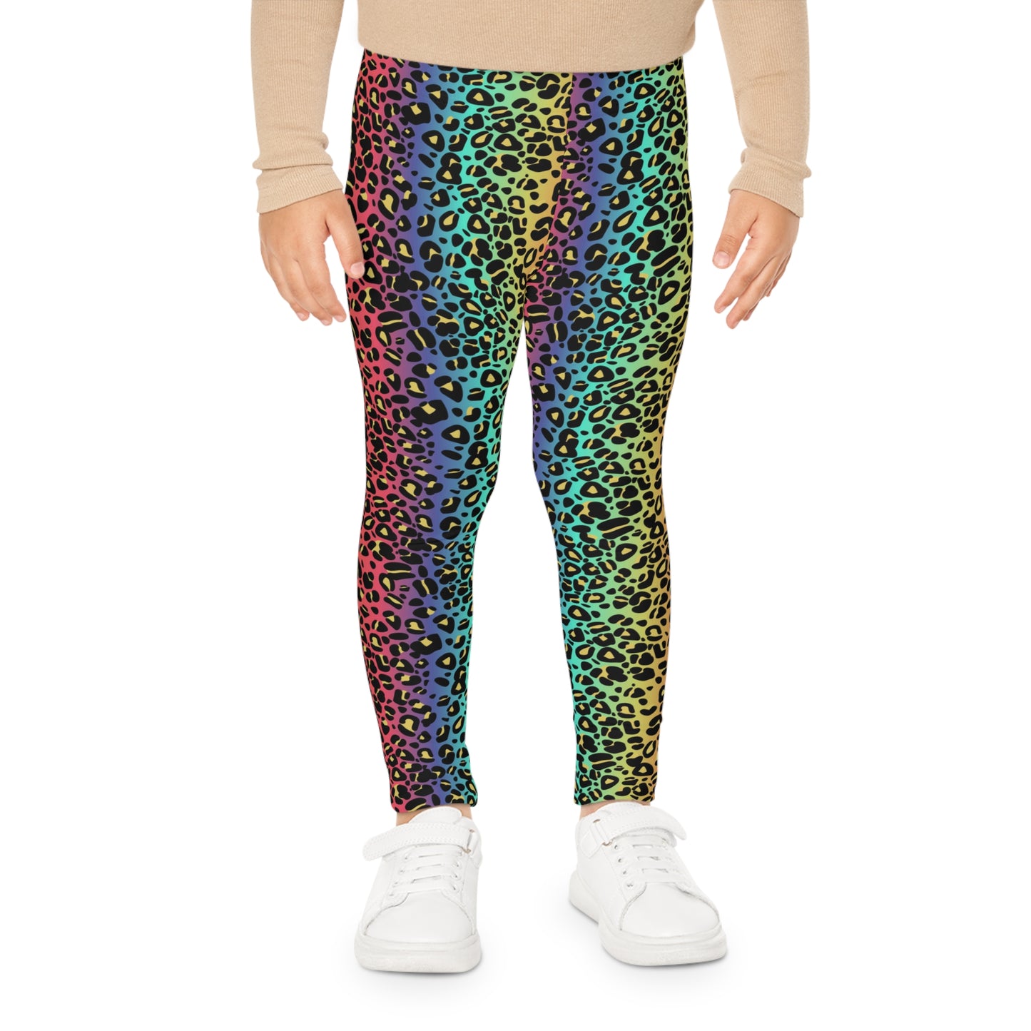 Kids Leggings Rainbow leopard print multicolor