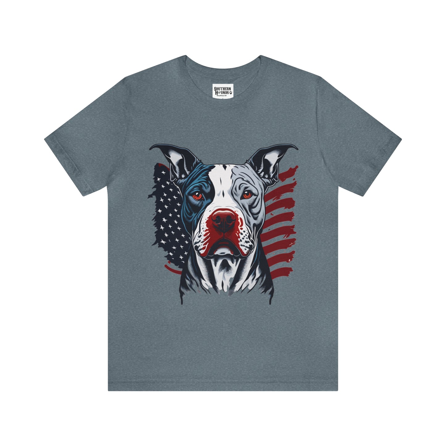 Pit bull 4th of July Unisex Jersey Short Sleeve Tee Patriotic